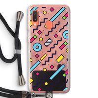 8-bit N°8: Samsung Galaxy A20e Transparant Hoesje met koord