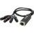 Showgear CS-4 F/5 4-kanaals 5p DMX (female) splitter via RJ45