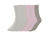 esmara 5 Paar sokken (Beige/roze, 35-38)