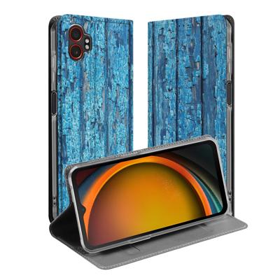 Samsung Galaxy Xcover 7 Pro | Book Case | Wood Blue