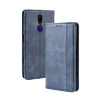 Magnetische Buckle retro Crazy Horse textuur horizontale Flip lederen case voor oppo F11 met houder & kaartsleuven & fotolijstjes (blauw)