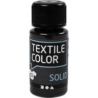 Zwarte textielverf extra dekkend flacon 50 ml   -