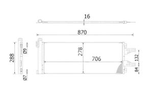 Condensor, airconditioning AC368000S