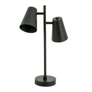 By-Boo Tafellamp 'Cole' 2-lamps, kleur Zwart