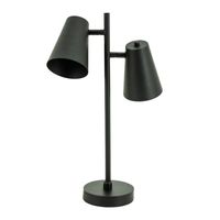 By-Boo Tafellamp 'Cole' 2-lamps, kleur Zwart