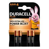 Duracell aaa batterij plus 100% kaart a 4