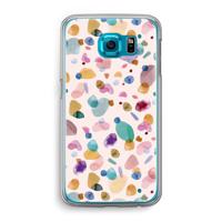 Terrazzo Memphis Pink: Samsung Galaxy S6 Transparant Hoesje