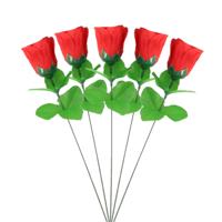 Rode roos kunstbloem - 8x - 28 cm - Valentijn kunstrozen - Kunstbloemen Rode roos kunstbloem - 8x - 28 cm - Valentijn kunstrozen - Kunstbloemen