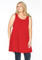 Yoek Singlet wide bottom | Rood | Maat 50/52