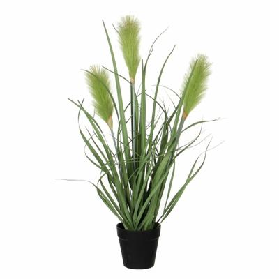 Mica Decorations Kunstplant - siergras - groen - in pot - H53 x D30 cm