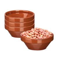 Soepkommen / serveer schaaltje - 4x - terracotta - D15 x 6 cm - aardewerk - Spaanse sfeer - 600 ml Soepkommen / serveer schaaltje - 4x - terracotta - D15 x 6 cm - aardewerk - Spaanse sfeer - 600 ml