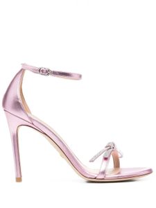 Stuart Weitzman sandales à ornements en cristal 110 mm - Rose