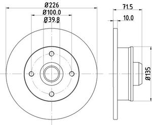 Remschijf Gecoat 53911PRO 8DD355101661