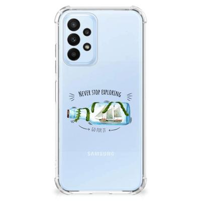 Samsung Galaxy A23 Stevig | Bumper Hoesje | Boho Bottle