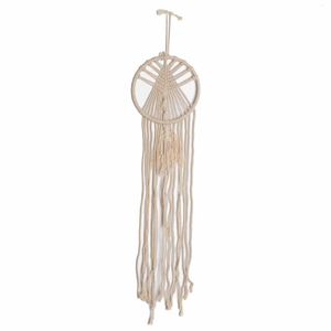 Macramé Cirkel en Boom Wit - 70 cm