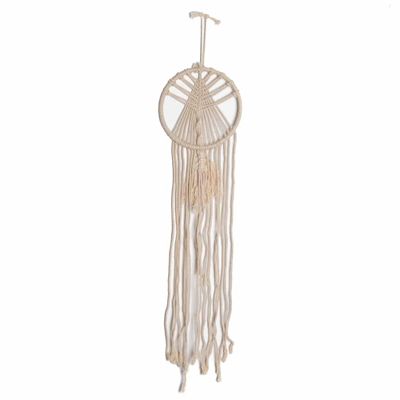 Macramé Cirkel en Boom Wit - 70 cm
