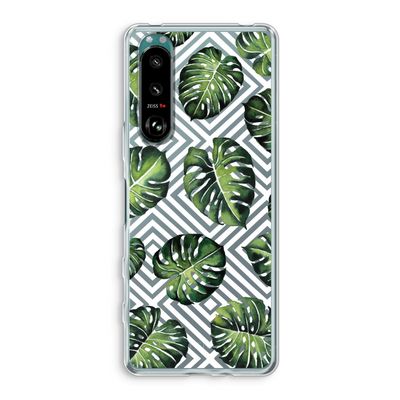 Geometrische jungle: Sony Xperia 5 III Transparant Hoesje