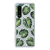 Geometrische jungle: Sony Xperia 5 III Transparant Hoesje