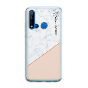 Marmer in stijl: Huawei P20 Lite (2019) Transparant Hoesje