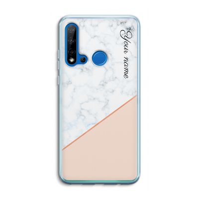 Marmer in stijl: Huawei P20 Lite (2019) Transparant Hoesje