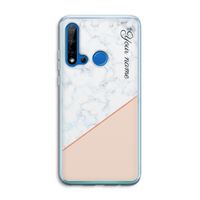 Marmer in stijl: Huawei P20 Lite (2019) Transparant Hoesje