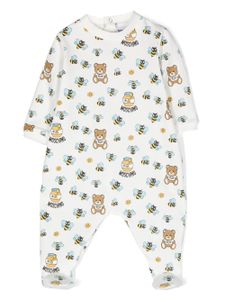 Moschino Kids pyjama à imprimé Teddy Bear - Blanc