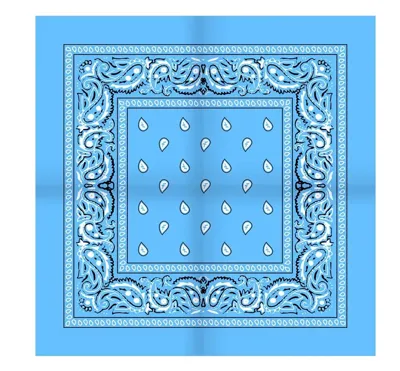 Boerenzakdoek Rain drop 54x54 - Rode zakdoek