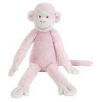 Roze knuffel aap 32 cm   -