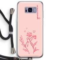 Giving Flowers: Samsung Galaxy S8 Plus Transparant Hoesje met koord