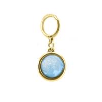 Qoss Kettinghanger Sylvia 12 mm Hemelsblauw | Goud