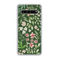 Botanical green sweet flower heaven: Samsung Galaxy S10 5G Transparant Hoesje
