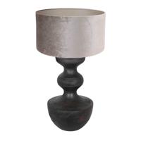 Steinhauer Landelijke schemerlampLyons S met taupe velours kap - 3476ZW