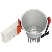 BM100-09 Rond vast wallwasher 10,5cm Zilver
