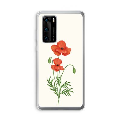 Red poppy: Huawei P40 Transparant Hoesje