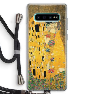 Der Kuss: Samsung Galaxy S10 Plus Transparant Hoesje met koord