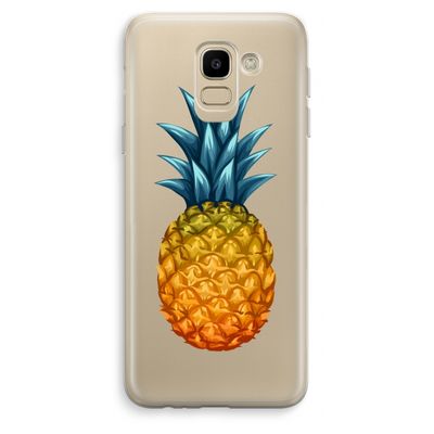Grote ananas: Samsung Galaxy J6 (2018) Transparant Hoesje