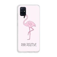 Pink positive: Galaxy A51 4G Transparant Hoesje