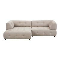 by fonQ Padded Chaise Longue Bank Links - Beige - thumbnail