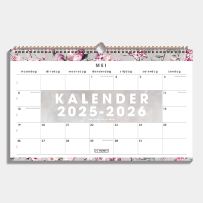 A3 Maandkalender 2025 - 2026 Kersenbloesem