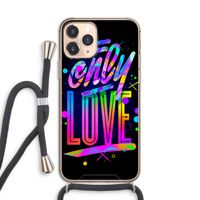 Only Love: iPhone 11 Pro Transparant Hoesje met koord