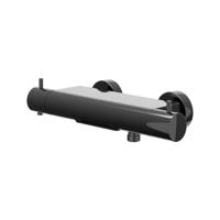 Badthermostaatkraan IVY Bond Opbouw Omstel Met Cascade Uitloop Met Omstel Cooltouch Zwart Chroom PVD Badthermostaatkraan IVY Bond Opbouw Omstel Met Cascade Uitloop Met Omstel Cooltouch Zwart Chroom PVD