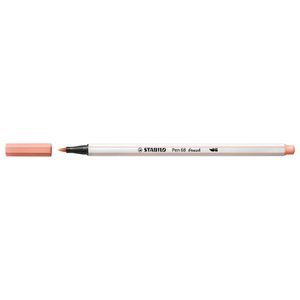 STABILO Pen 68 brush, premium brush viltstift, abrikoos, per stuk