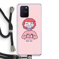 Hartje: Samsung Galaxy Note 10 Lite Transparant Hoesje met koord
