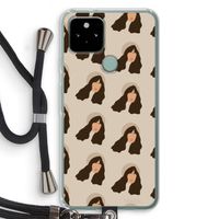 Bonjour mon amour: Pixel 5 Transparant Hoesje met koord