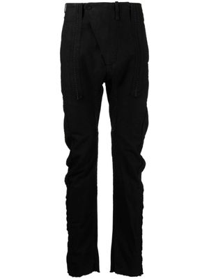 Masnada pantalon nervuré à coupe fuselée - Noir