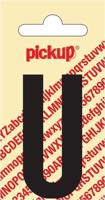 Plakletter Nobel Sticker zwarte letter u amsterdam Pickup - Pickup