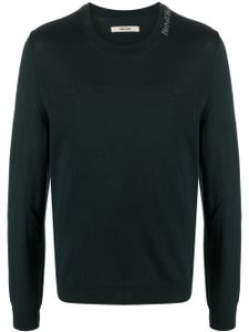 Zadig&Voltaire slongan print knitted jumper - Vert