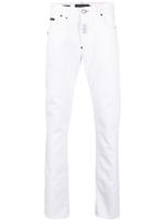 Philipp Plein jean droit à taille basse - Blanc