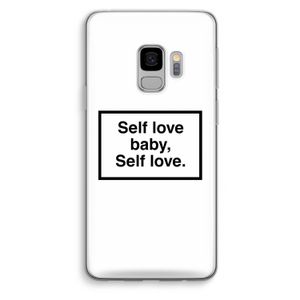 Self love: Samsung Galaxy S9 Transparant Hoesje