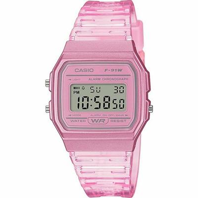 Unisex horloge Casio F-91WS-4EF Roze (Ø 35 mm)